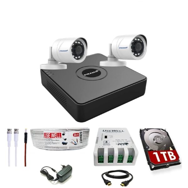 4 cctv camera setup